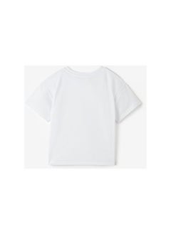 JUNE June Kids Smiley Face Printed Tshirt White  - Image 2