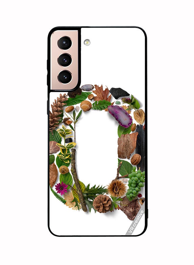VR CREATIVE Protective Case Cover For Samsung Galaxy S21 Plus 5G Alphabet Q Design Multicolour - Image 1