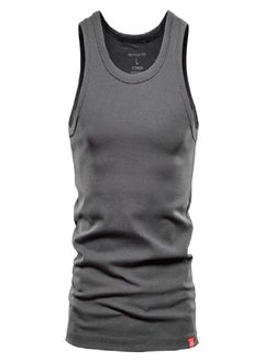 Elasticity Undershirt Man Casual Slim Fit Men's Tank Tops Solid Color Quality 100% Cotton Gym Clothing Men Sporting Bodybuilding Men