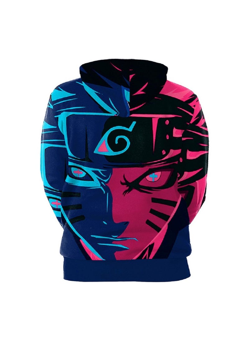 Loquat - Anime Character Naruto Naruto Sasuke 3D Printed Digital Printed Hoodie - Image 1