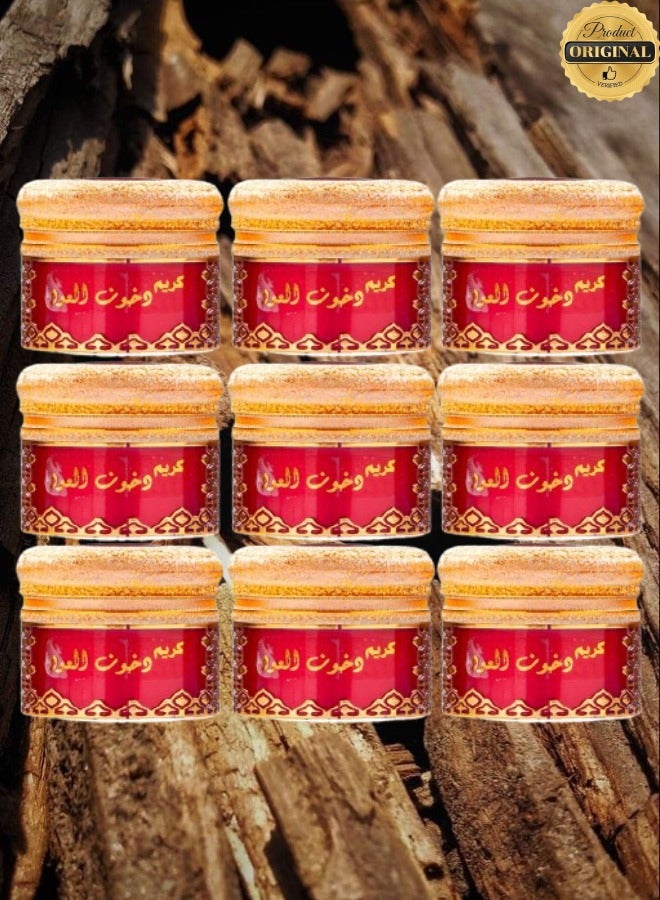 Banafa 9 Pieces Dukhoon Al Oud Cream 9g - Image 1