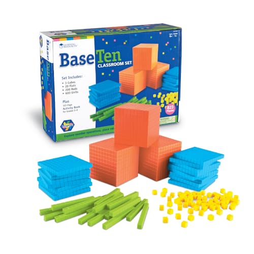 Learning Resources Brights Base Ten Classroom Set 2025 Students 823 Piece Set Ages 6 - Image 1