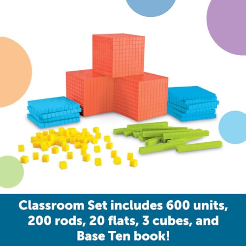 Learning Resources Brights Base Ten Classroom Set 2025 Students 823 Piece Set Ages 6 - Image 5
