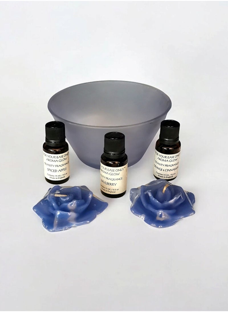 sonoma Floating Candles Set of 2 With 3 Different Fragrance Mulberry / Apple / Orange and Cinnamon  - Image 5