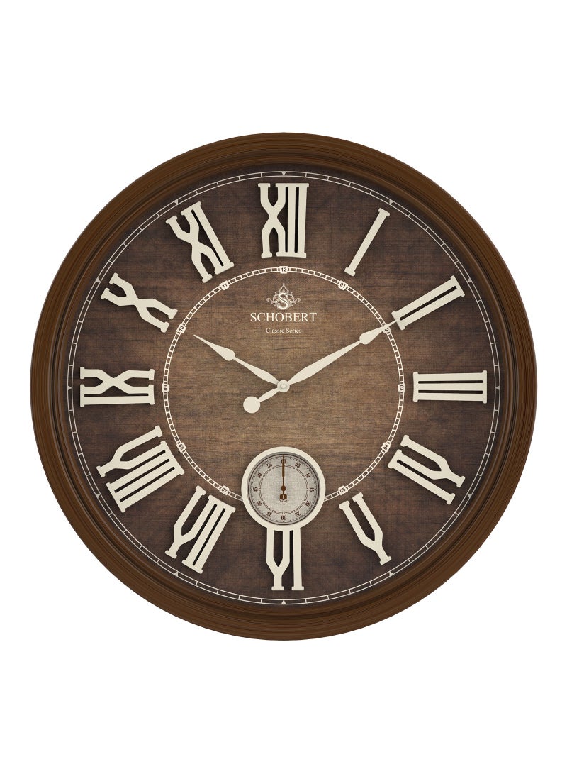 Schobert Wall Clock Italian Design 6419, Big 60cm, Silent Silky Move - Image 1