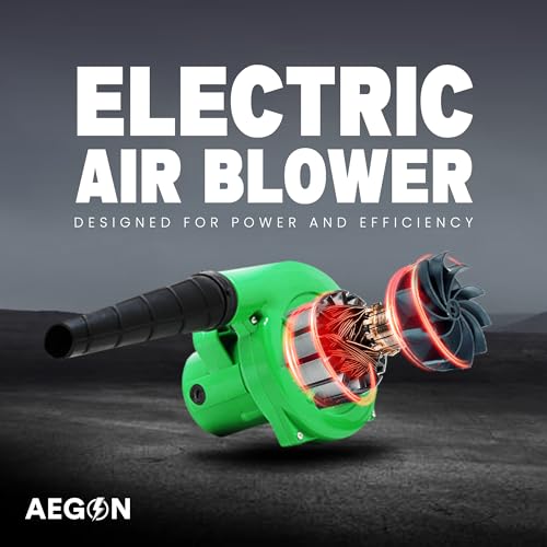 AEGON V700 700W Heavy Duty Electric Air Blower with Nozzle | Variable 6-Speed Motor, 16000 RPM | 4.5 m³/min High Airflow | Copper Motor | Dust Cleaner for Home, Car, Garden, Office (Green) - Image 2