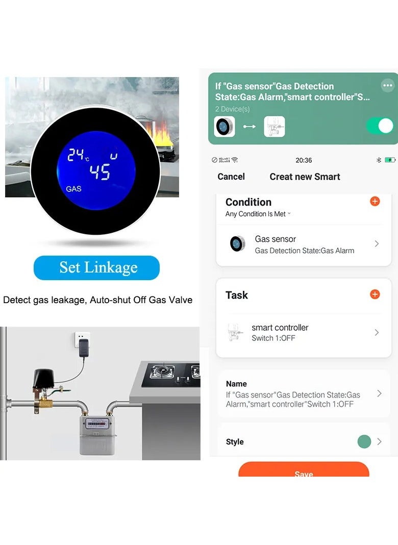 TUYA Smart Wifi Tuya Gas Sensor  - Image 1