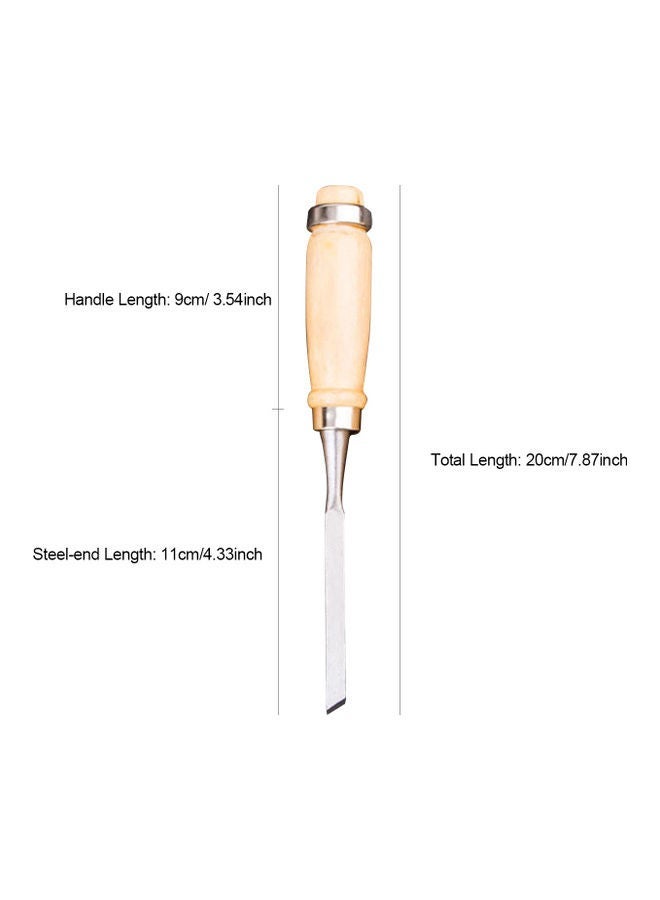 NIBEMINENT 12-Piece Wood Chisel with Cases Professional Carving Carpenter Tool Set Silver - Image 4