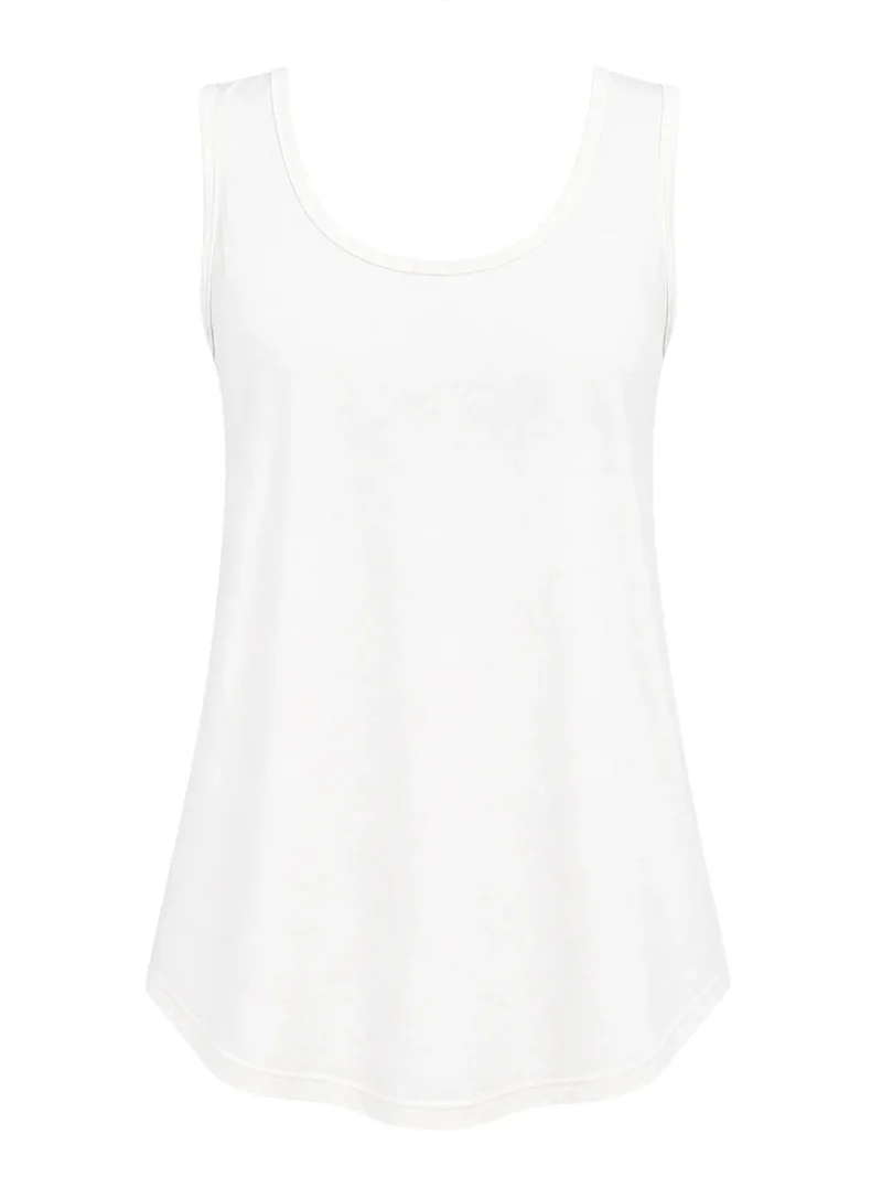 ميكسراي MIXRAY Casual U Neck Cotton Blend Tank Top