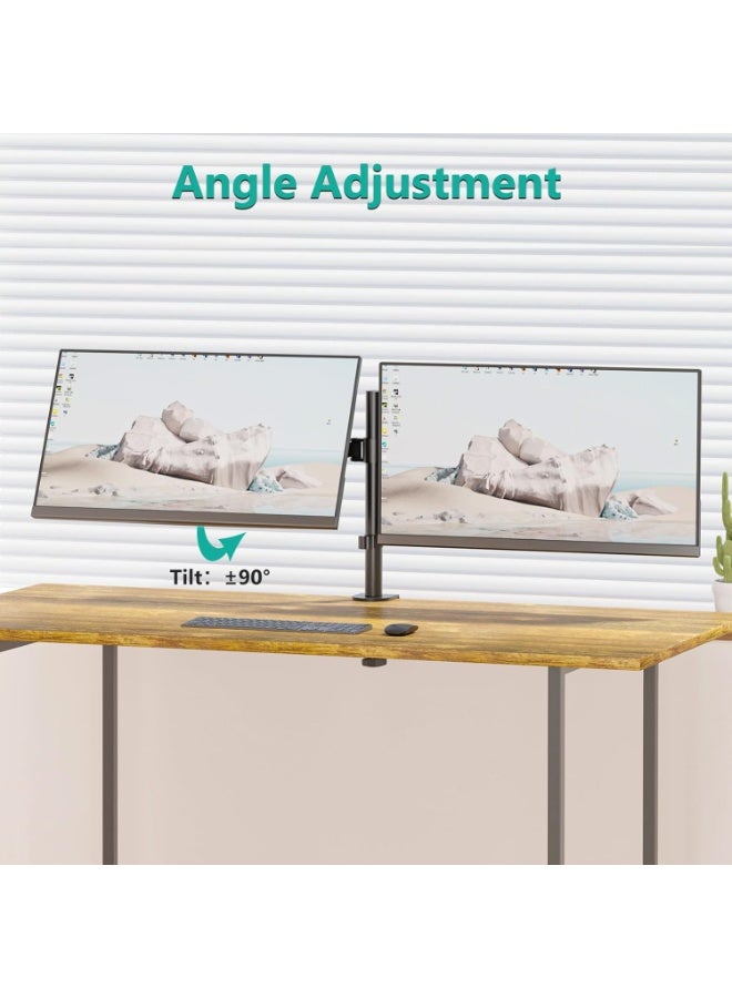Dual Monitor Desk Mount – Height Adjustable Stand for 2 Screens up to 38" - Image 4
