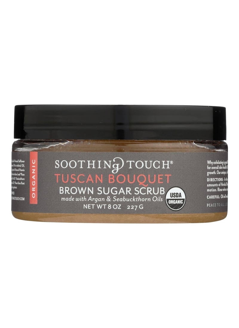 Soothing Touch - Soothing Touch Organic Herbal Brown Sugar Scrub Tuscan Bouquet 8 Oz - Image 1