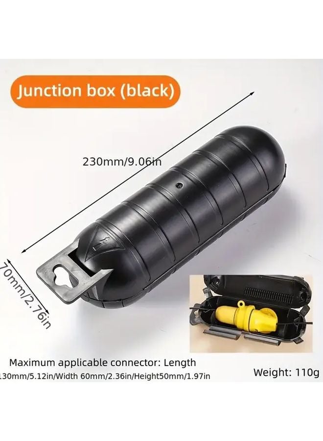 Durable PVC Outdoor Extension Cord Protective Box Waterproof Black - Image 4
