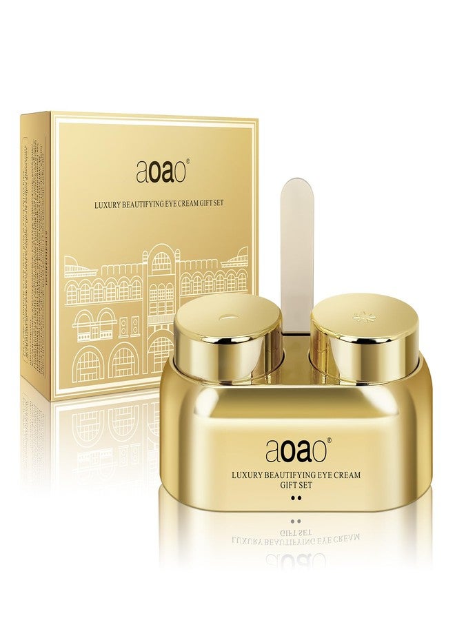 AOAO Dual Eye Cream with Niacinamide for Puffy Eyes and Dark Circles, Luxe Day & Night Firming Eye Cream for Wrinkles Age-Defying, Valentine‘s Revival & Birthday Under Eye Cream Gift for Women, 0.5oz - Image 1