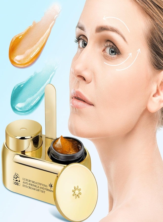 AOAO Dual Eye Cream with Niacinamide for Puffy Eyes and Dark Circles, Luxe Day & Night Firming Eye Cream for Wrinkles Age-Defying, Valentine‘s Revival & Birthday Under Eye Cream Gift for Women, 0.5oz - Image 5