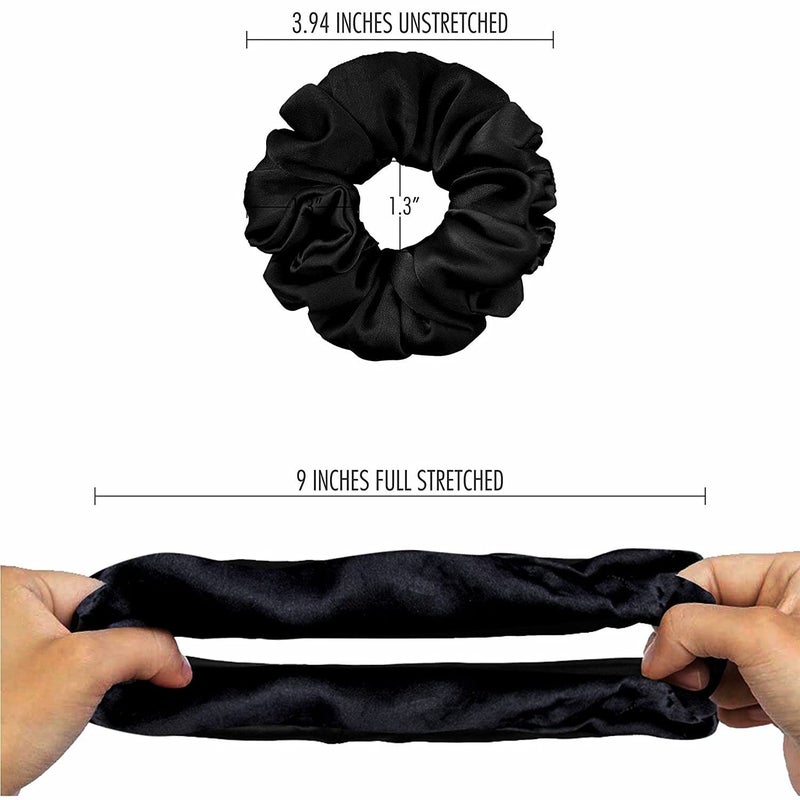 BELICIA 10 Silk Scrunchies For Women Girls Hair Care Silk Hair Ties mulberry women hair accessories Comfortable Soft silk hair ties - Image 3