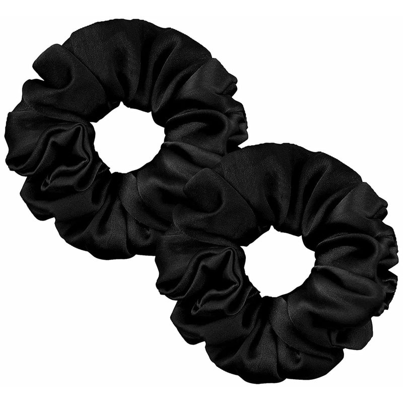 BELICIA 10 Silk Scrunchies For Women Girls Hair Care Silk Hair Ties mulberry women hair accessories Comfortable Soft silk hair ties - Image 1