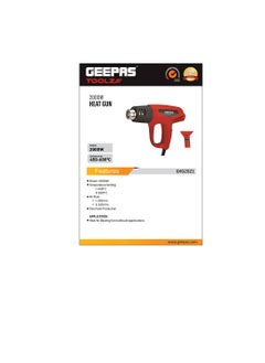 GEEPAS Geepas Heat Gun Ghg 2021 240  - Image 3