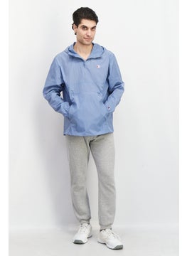 Champion Men Sportswear Fit Embroidered Logo Jacket, Blue  - Image 4
