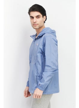 Champion Men Sportswear Fit Embroidered Logo Jacket, Blue  - Image 2
