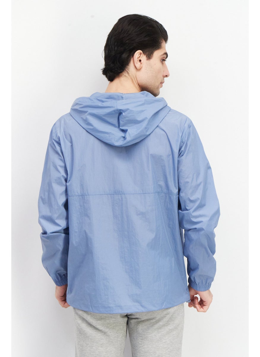 Champion Men Sportswear Fit Embroidered Logo Jacket, Blue  - Image 3
