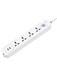 Generic Power Strip 4 Way Extension Lead Home Office USB Type-C Ports 250V Rated Voltage 13A Rated 3M UK Plug  - Image 1