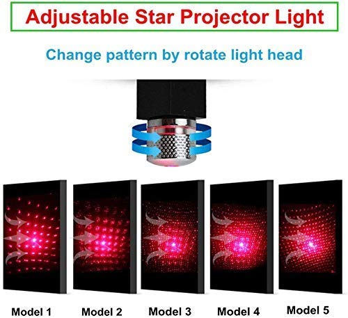 RSP Quality bit Portable Adjustable Flexible Interior Star Romantic Galaxy Atmosphere Projector Night Lights With Usb Fit Car, Ceiling, Bedroom, Party And More (Multicolour, Plastic, Pack of 1) - Image 5
