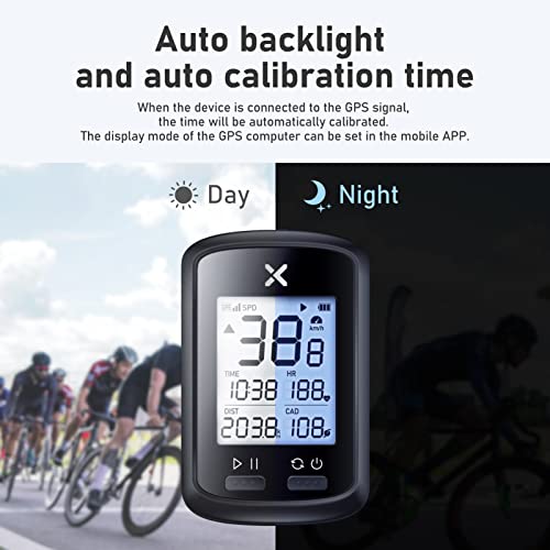 XOSS G+ GPS Bike Computer with Mount, Wireless Bluetooth Cycling Speedometer, Multifunctional ANT+ Bicycle Odometer with Auto Backlight and IPX7 Waterproof MTB Tracker (4 in 1) - Image 4