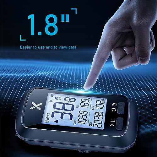 XOSS G+ GPS Bike Computer with Mount, Wireless Bluetooth Cycling Speedometer, Multifunctional ANT+ Bicycle Odometer with Auto Backlight and IPX7 Waterproof MTB Tracker (4 in 1) - Image 5
