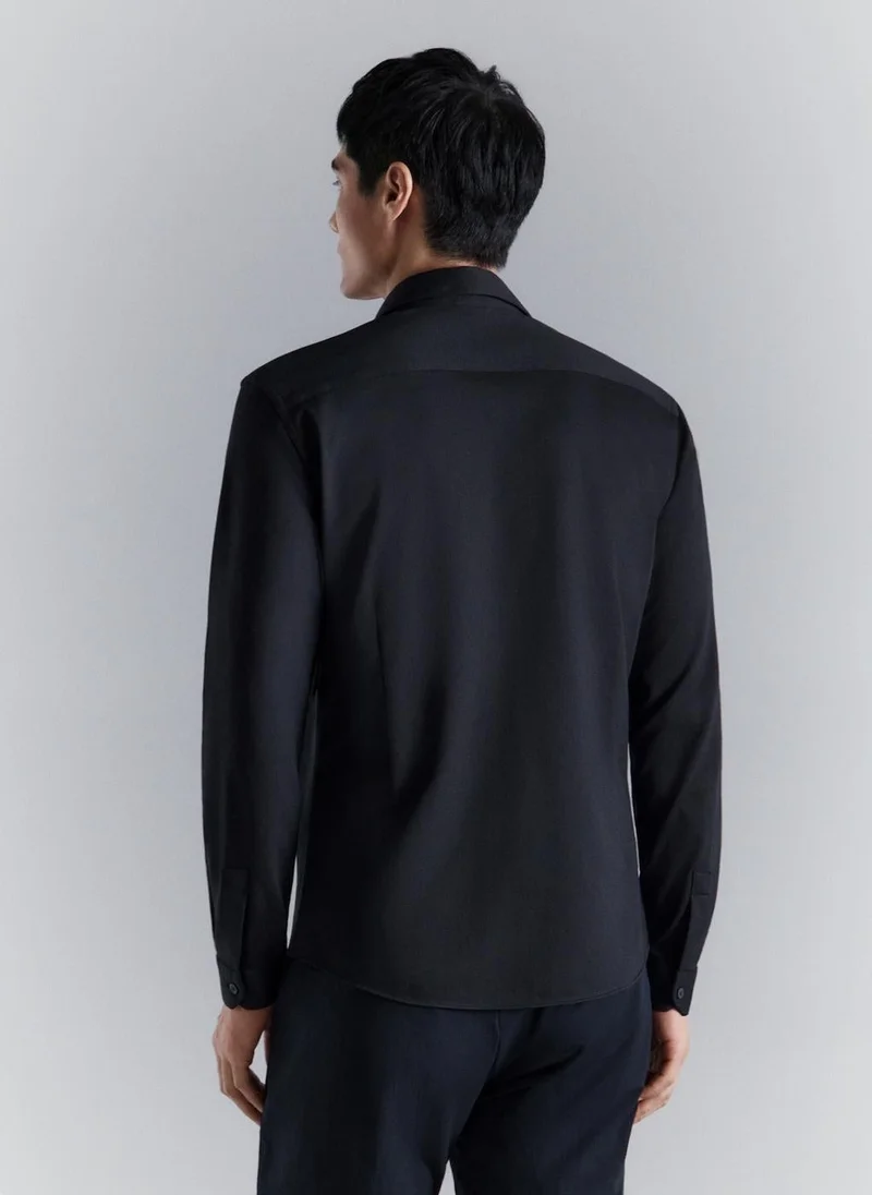مانجو مان Comfort stretch non-iron shirt