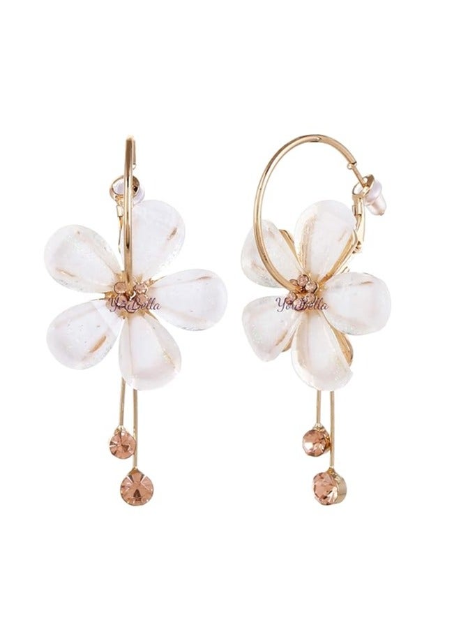YouBella Jewellery Earings Gold Plated Floral Earrings for Girls and Women - Image 3