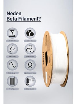 Beta Pla+ Filament White  - Image 5