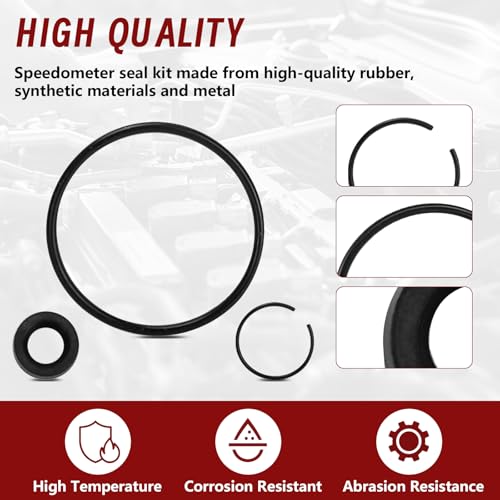 Antrys Speedo Leak Repair Seal Kit Fit for TH375 TH475 Transmission Speedometer Turbo 400, Premium Speedo Leak Stop Seal Stops Transmission Fluid Leaks and Ensures Accurate Speedometer Function - Image 4