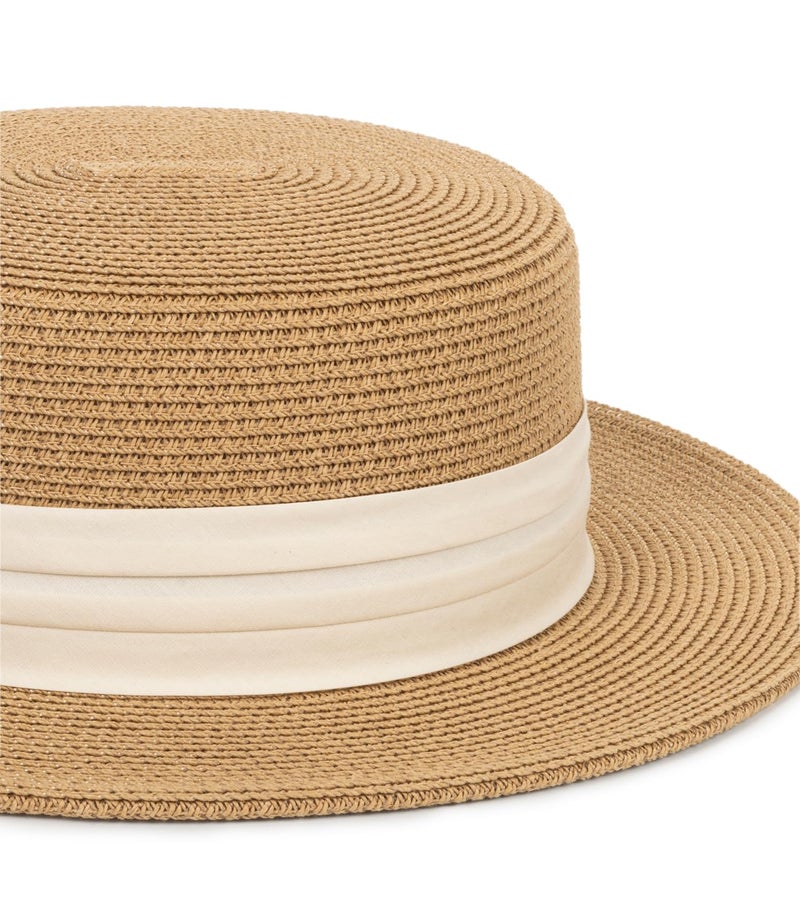 XuoAz Straw Boater Summer Sun Hat - Wide Brim Fedora Panama Summer Beach Hat for Men Women(Size:Large) - Image 3