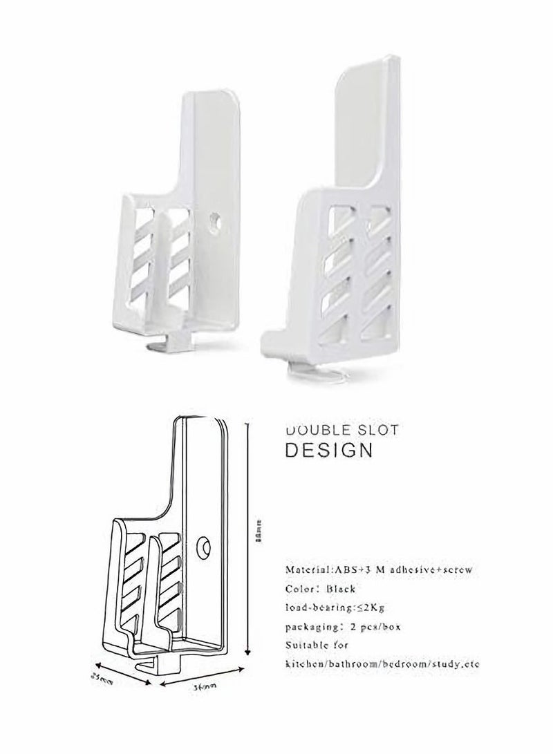 Excefore Wall Mount Holder, Wall Mount Universal Dock for Tablet or Phone, Damage-Free Compatible with ipad iPhone/ Tablet/ Kindle /e-Book/ Fixed by 3M Adhesive or Screws  - Image 4