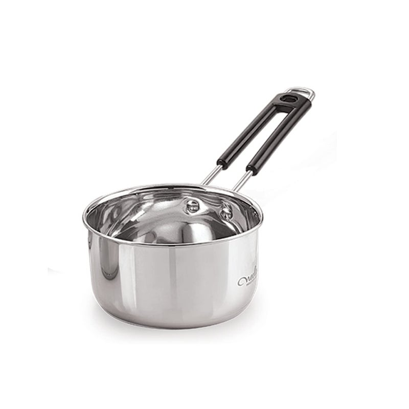 Neelam Neelam Premium Stainless Steel Saucepan with HeatResistant Wire Handle 1150 ml Durable Easy to Clean Multipurpose Perfect for Cooking Sauces Soups and Stews 1 Piece - Image 1