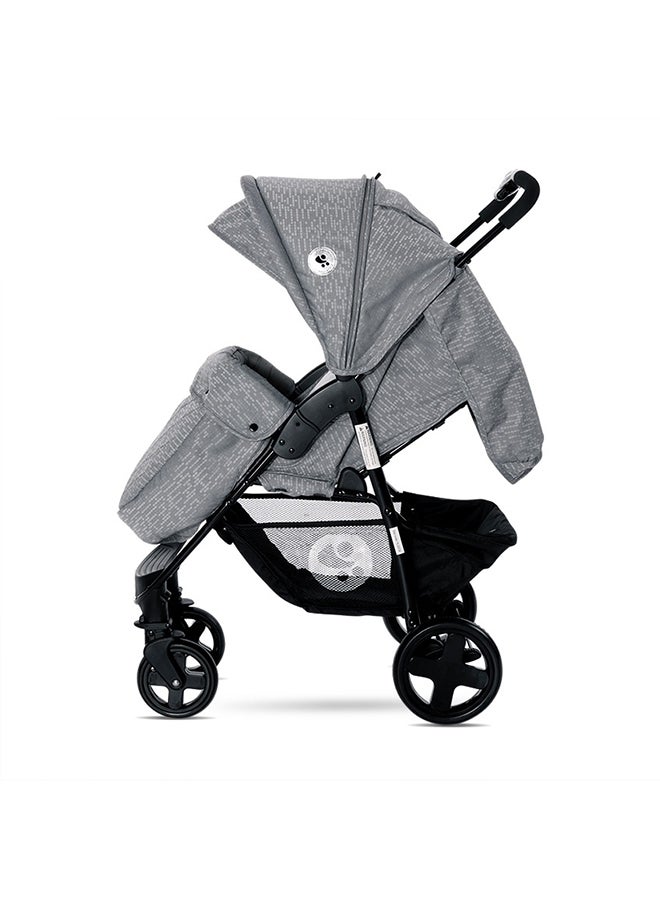 لوريلي عربة الأطفال ديزي بيسك رمادية رائعة + غطاء للقدم - Image 3