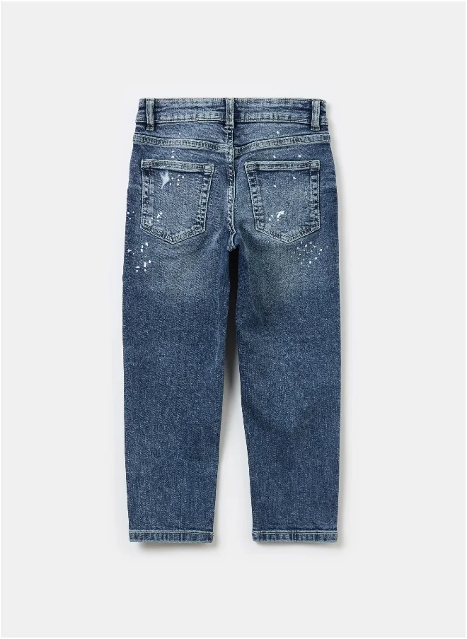 Ovs Five-pocket jeans with abrasions