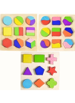 Made2Motivate Wood Geometric Shape Puzzles 