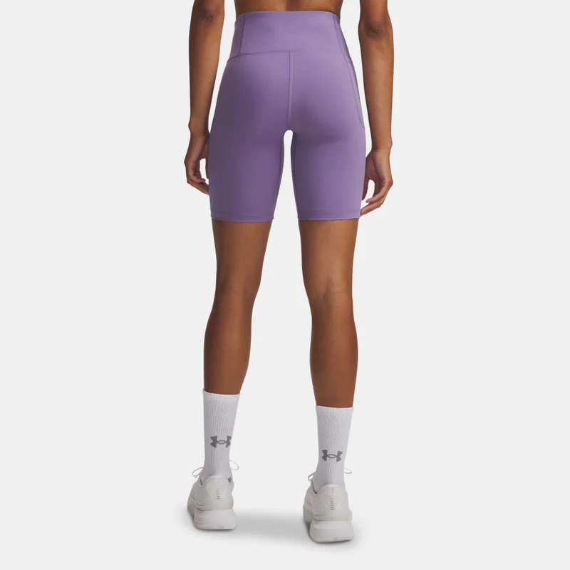 Under Armour Purple Women's Motion 8-Inch Bike Shorts for Women | Best Price UAE