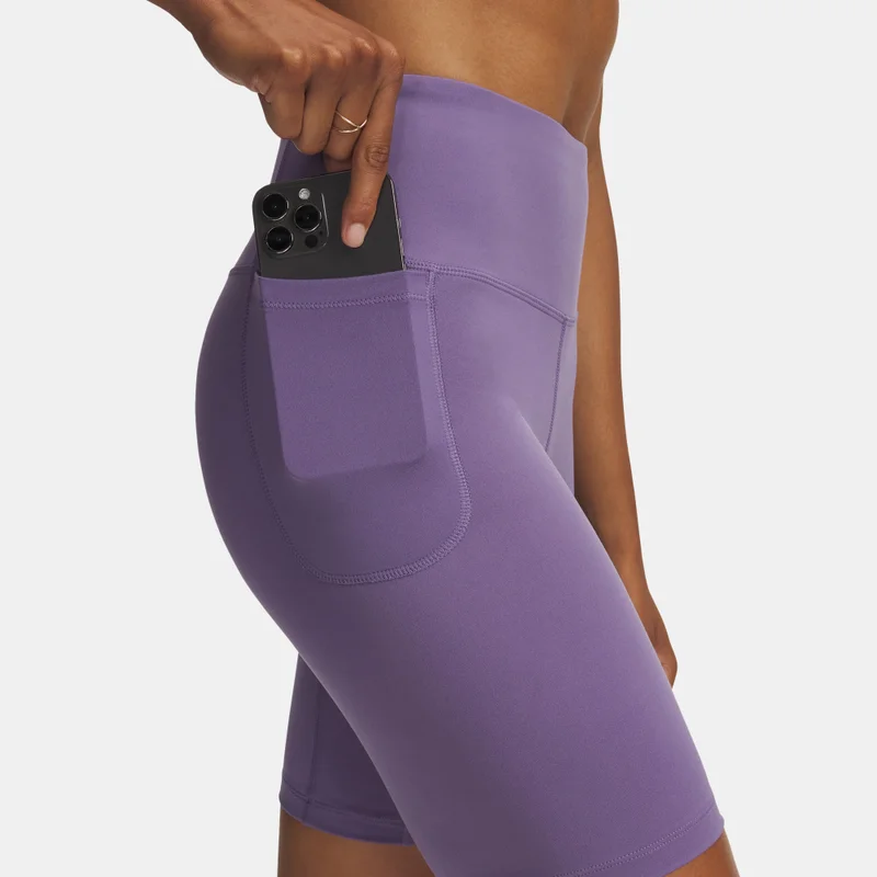 Under Armour Purple Women's Motion 8-Inch Bike Shorts for Women | Best Price UAE