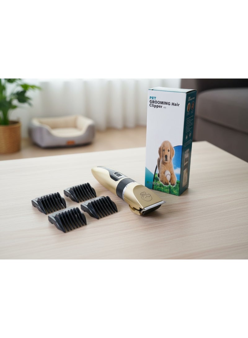 بت مجموعة أدوات العناية بالحيوانات الأليفة، ماكينة قص شعر الحيوانات الأليفة منخفضة الضوضاء، هادئة، قابلة لإعادة الشحن، لاسلكية، ماكينات قص شعر الحيوانات الأليفة، معاطف سميكة، مجموعة مناسبة للكلاب والقطط - Image 1