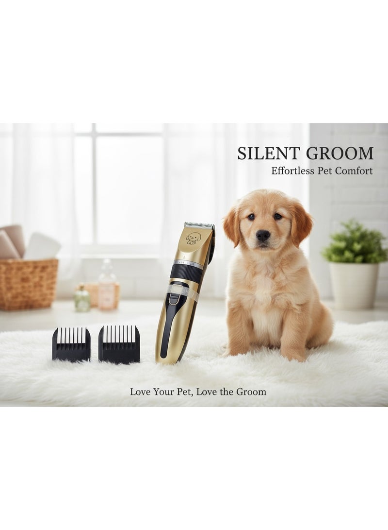 بت مجموعة أدوات العناية بالحيوانات الأليفة، ماكينة قص شعر الحيوانات الأليفة منخفضة الضوضاء، هادئة، قابلة لإعادة الشحن، لاسلكية، ماكينات قص شعر الحيوانات الأليفة، معاطف سميكة، مجموعة مناسبة للكلاب والقطط - Image 4