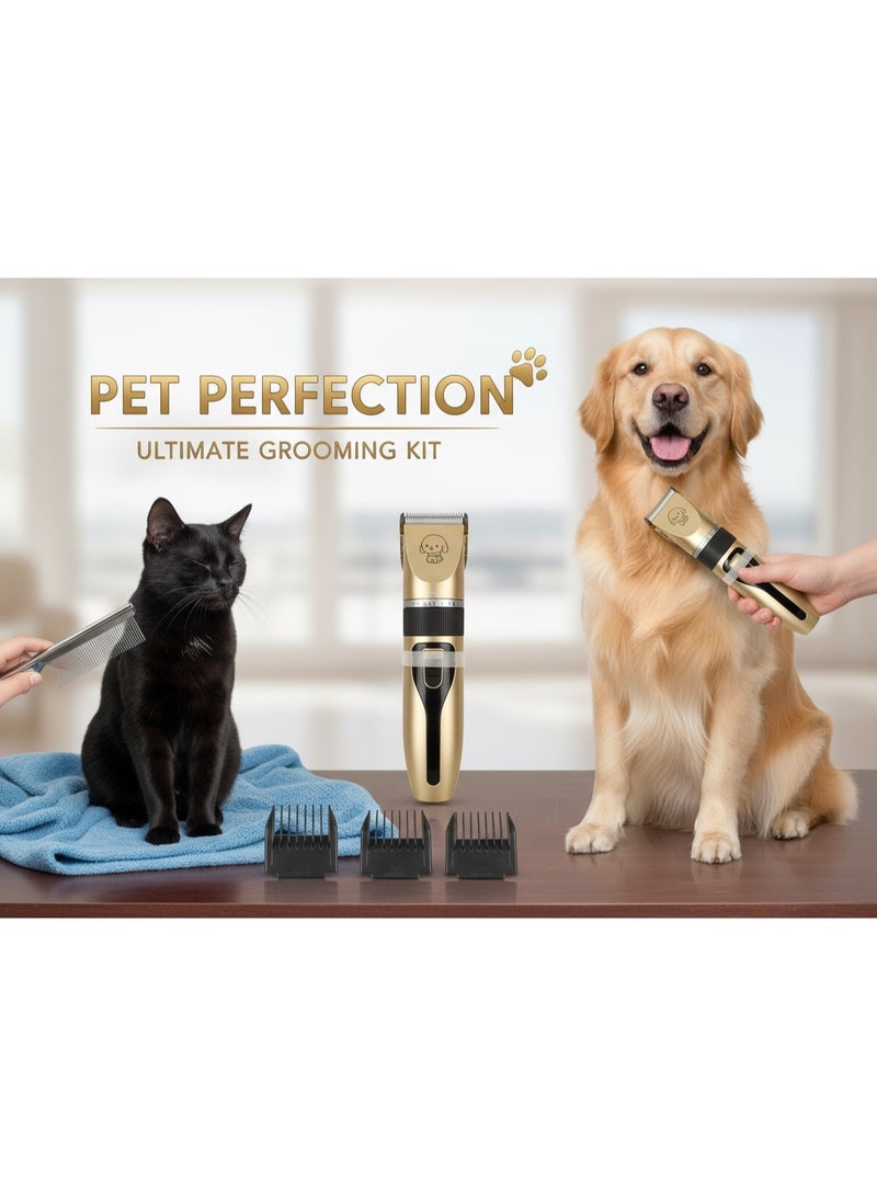 بت مجموعة أدوات العناية بالحيوانات الأليفة، ماكينة قص شعر الحيوانات الأليفة منخفضة الضوضاء، هادئة، قابلة لإعادة الشحن، لاسلكية، ماكينات قص شعر الحيوانات الأليفة، معاطف سميكة، مجموعة مناسبة للكلاب والقطط - Image 5