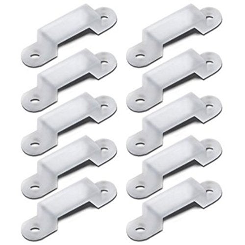 TORCHSTAR 10 PACK 13mm/0.50inch Translucence Silicone Mounting Bracket for LED Strip Lights - Image 4
