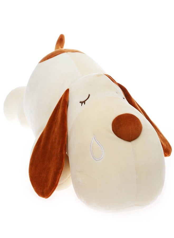 ERDAO Dog Plush Pillow, Soft Stuffed Animals Toy Dog Plushie Body Pillow Gifts for Kids Girls Boys (Brown, 17.7 inch) - Image 1