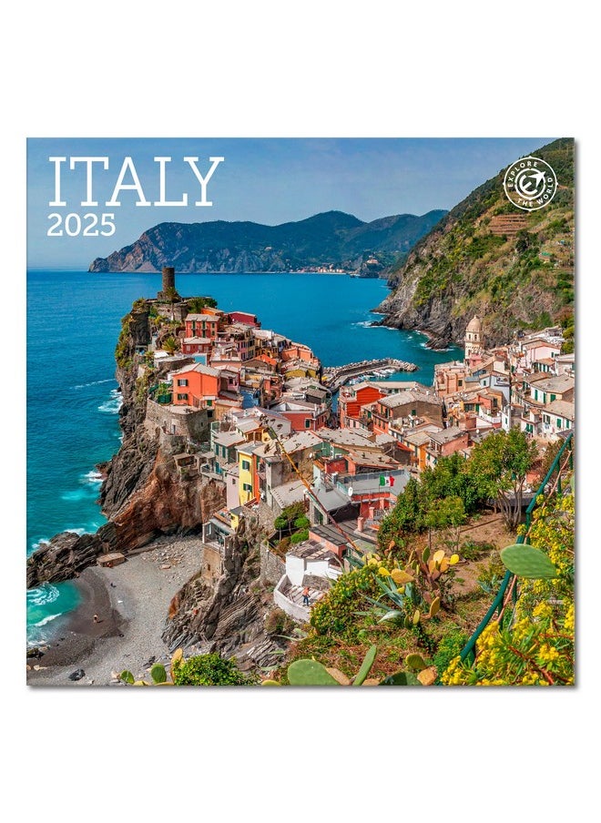 Ziga Media Italy Mini Wall Calendar 2025, 7" X 7"  - Image 1