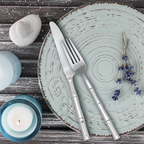 Hampton Forge Hampton Signature – Bamboo – 20 Piece Flatware Set, Service for 4 - Image 5