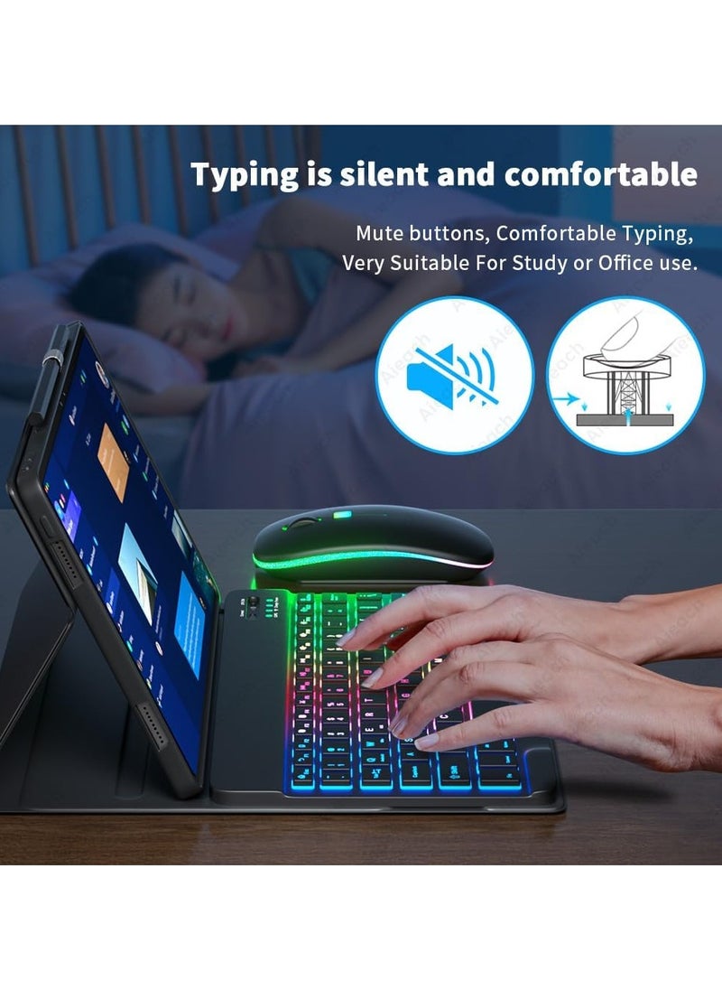 General - Backlit Keyboard Case Compatible with Honor Pad X9 11.5 inch 2023 Bluetooth Keyboard Mouse Cover - Image 1