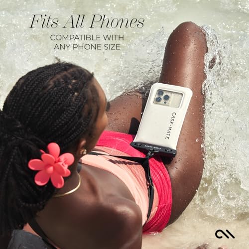 Case-Mate IP68 Waterproof Phone Pouch - Floating Waterproof Phone Case with Crossbody Lanyard - Beach Cruise Ship Travel Essentials - Compatible with All Devices - Touchscreen Friendly - Sand Dollar - Image 5