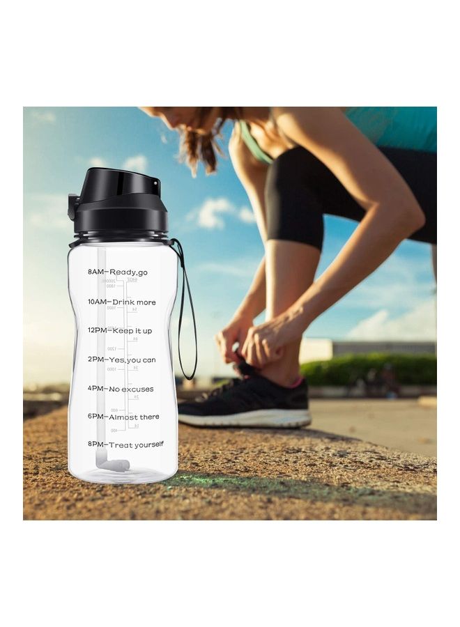 NIBEMINENT Water Bottle With Time Marker Carry Strap And Motivational Quote 12.2 x 4.1inch - Image 5